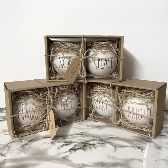 Rae Dunn Ceramic Christmas Ornaments Bundle - Picture 1 of 8
